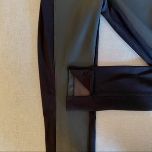Dex faux leather panel leggings